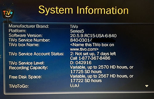 TiVo Roamio TCD848000