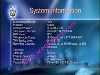 TiVo TCD648250<br>TiVo TCD648250B
